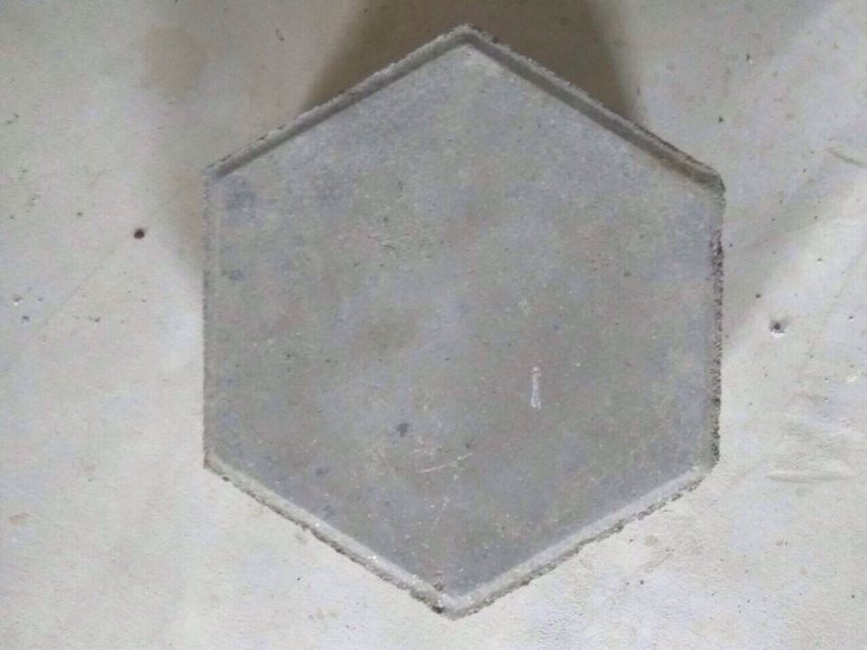 Hexagonal White Interlocking Block